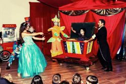 ilusionista magico lucas palco festa circo